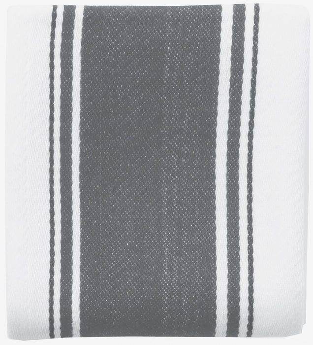 Love Colour Striped Tea Towel - Slate Grey