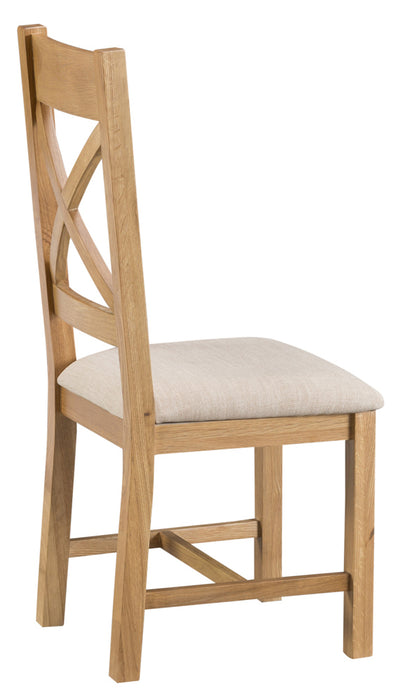STOCKHOLM Upholstered Cross Back Chair