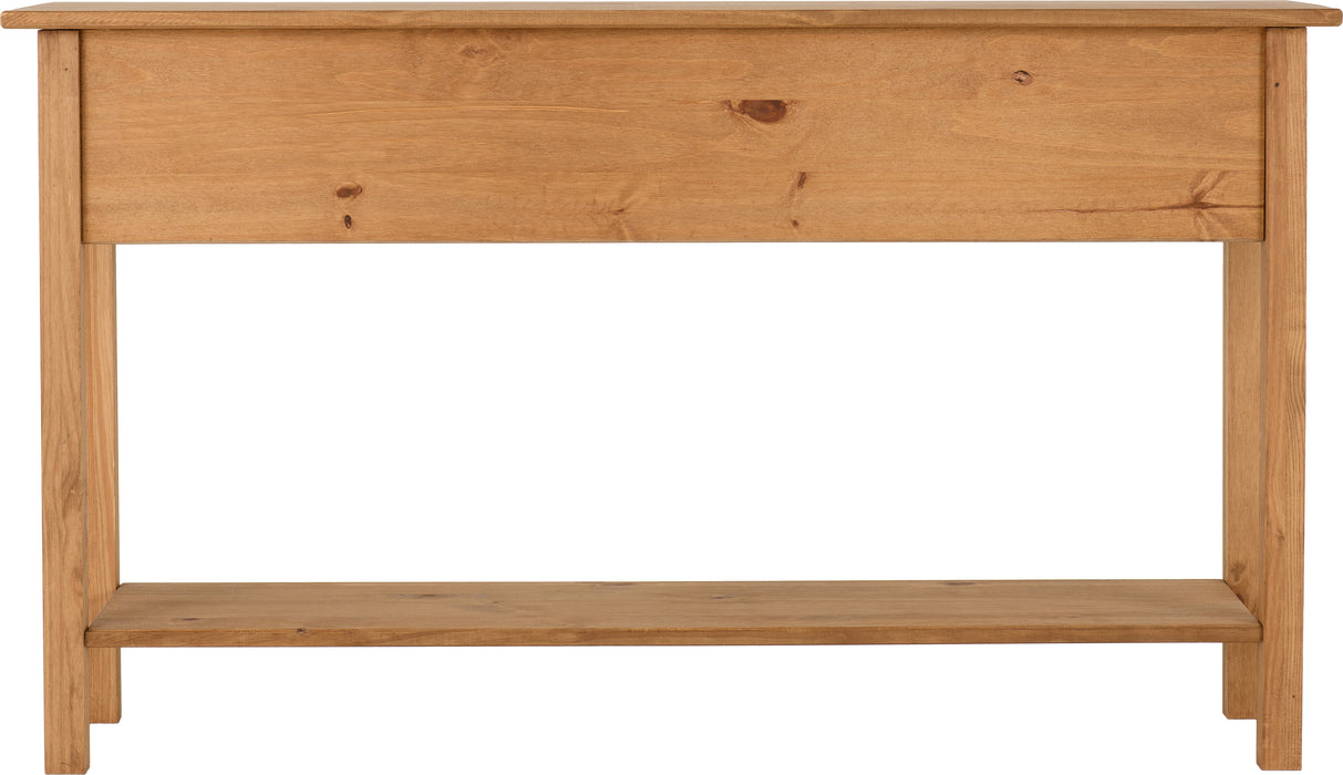 Corona 3 Drawer Console Table With Shelf