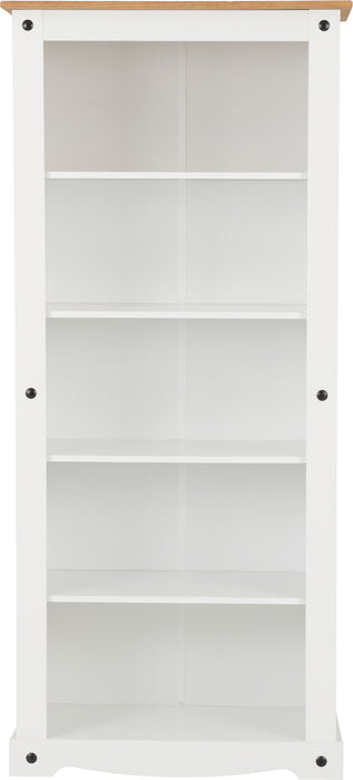 Corona Tall Bookcase - White