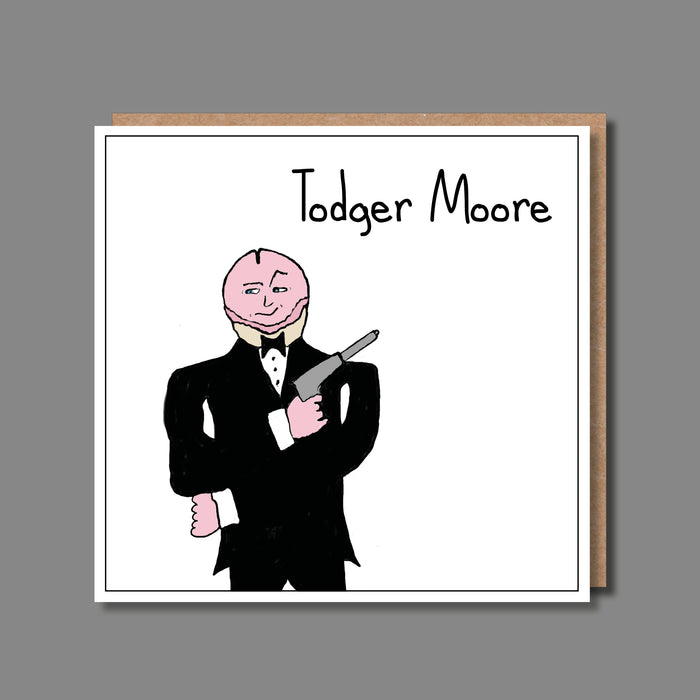 Todger Moore Rude Card