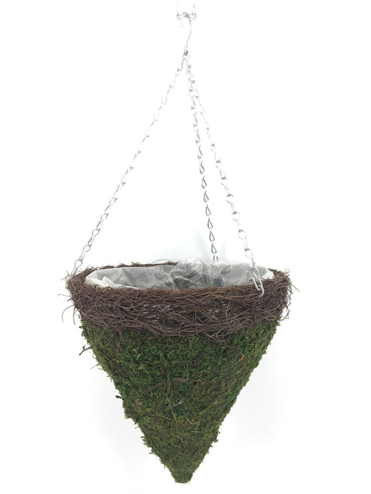 Moss & Salim Cone Hanging Basket
