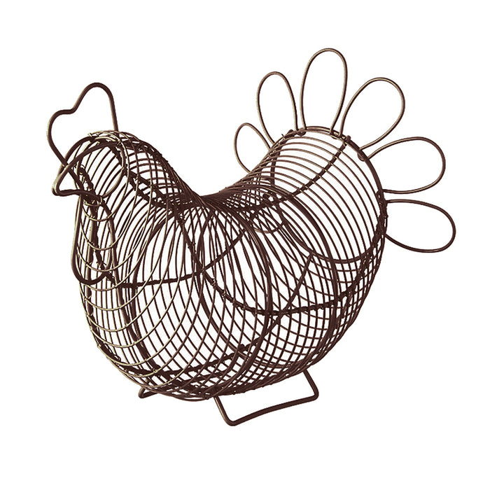 Chicken Egg Basket - Brown