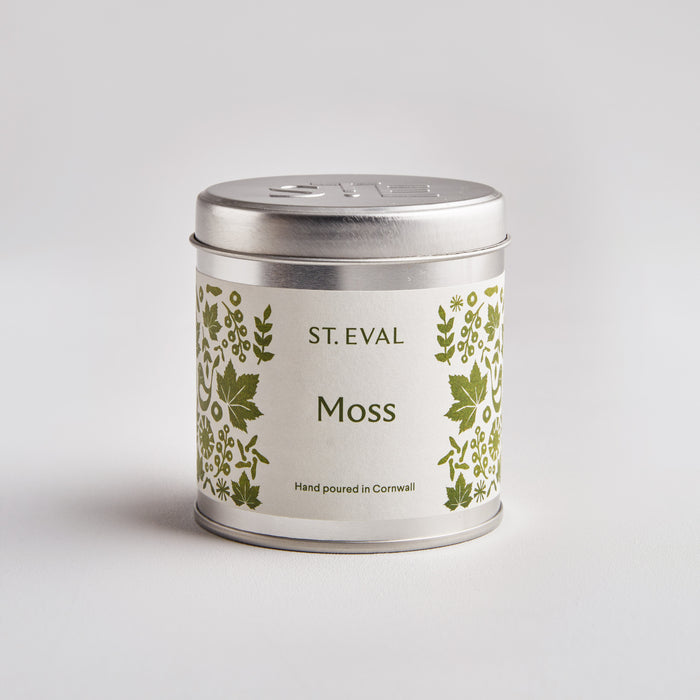 St Eval Folk Moss Tin Candle