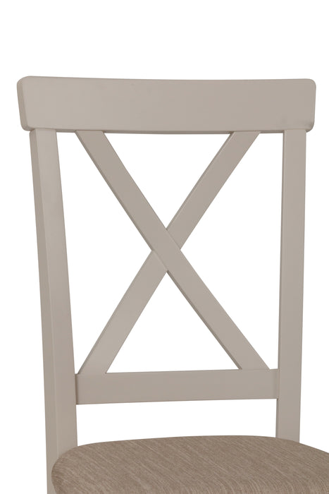 LISBON Upholstered Cross Back Chair