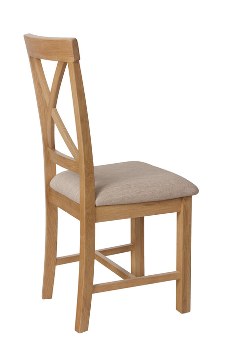 MILAN Upholstered Cross Back Chair