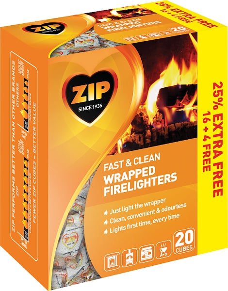 ZIP Firelighters Fast N Clean
