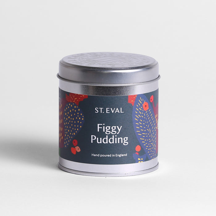 St Eval Figgy Pudding Tin Candle