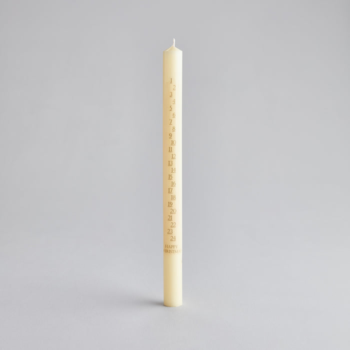 St Eval Advent Candle - Ivory