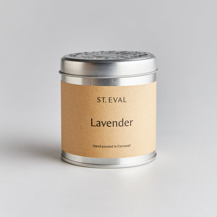 St Eval Lavender Tin Candle
